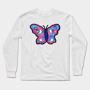 Space Butterfly Long Sleeve T-Shirt